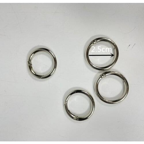 4 Pieces Sliver Color Metal Rings For Obag Double Bag Handles Accessary