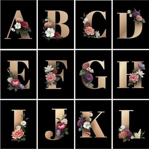 Gilt Letters Diamond Painting Diy Embroidery Crossing Mosaic Art Gift Cross Stitch Living Room Bedroom Handmade Home Decoration