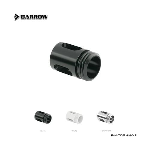Barrow G1/4'' Bubble Eliminator Multi-stage Anti-Cyclone Multipole Flow Reversal Buffer Black / Silver / White TDSHH-V2