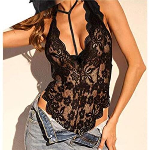 Sensual lingerie woman bodysuit women Solid Lace Mesh Embroidery Jumpsuit Sexy Womens underwear Экзотические аксессуары E3