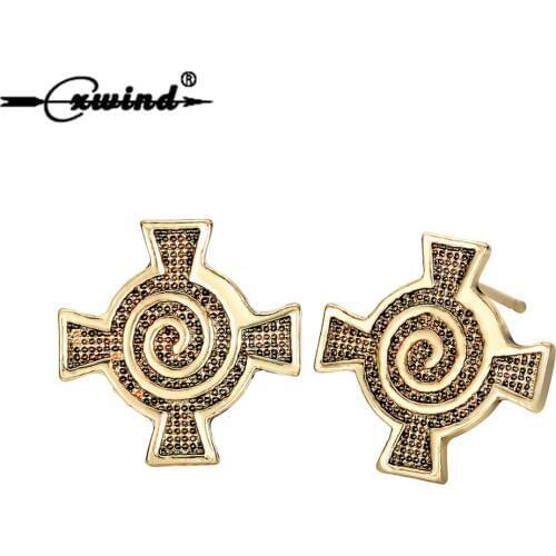 Cxwind Retro Swirl Cross Viking Earrings For Women 2018 New Bohemian Geometric Earring Punk Boho Ear Jewelry Bijoux
