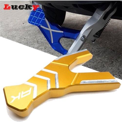 For KYMCO AK550 AK 550 2017 2018 2019 Motorcycle accessories CNC aluminum gold titanium red Kickstand Side Column auxiliary Seat