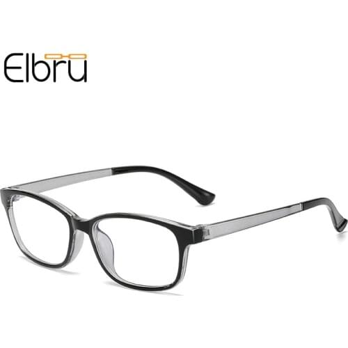 Elbru New Fashion Myopia Glasses Ultralight Square Short-sighted Spectacles For Men Women Diopters -1.0 -1.5 -2.0 -2.5 -3.0 -3.5