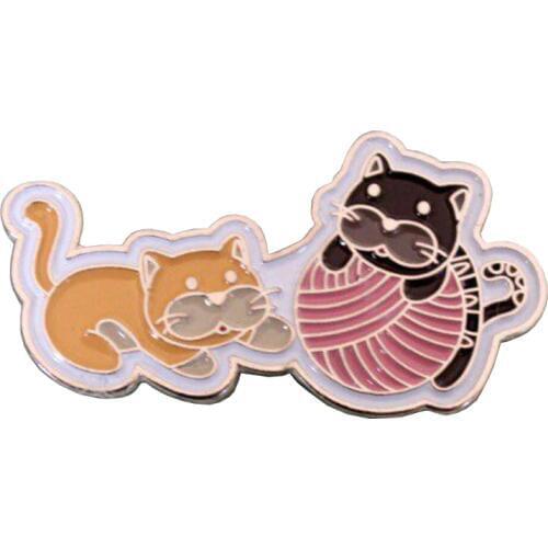 Knitting Pin yarn crochet badge Enamel Pin