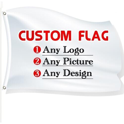 Custom Double Sided Flag 5x7FT Banner Polyester Decoration Sports Party Home Advertising Indoor Outdoor Hanging Vivid Color