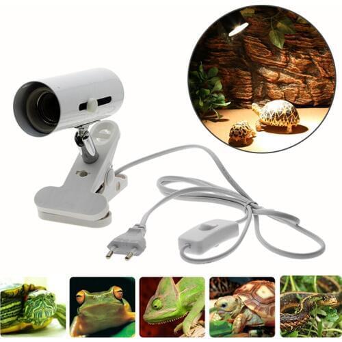 Pet Heating Lamp Holder UVB/UVA Bulb Aquarium Lighting Infrared Ceramic Heat Emitter Light Bulb Holder for Reptile Pet Brooder