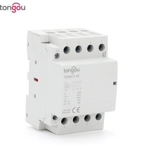 4P 40A 4NO Din Rail Household AC Modular contactor for Household Home Hotel Resturant 400V