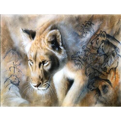 Animal wolf Big Version sewing kit Top Quality Embroidery Needlework 14CT UnprintedCross Stitch Kits DIY Handmade Home Decor