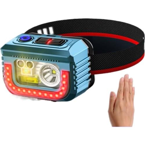 Fishing dedicated charging headlight glare light sensor bright Yediao fishing head mount clip cap lamp light waterproof