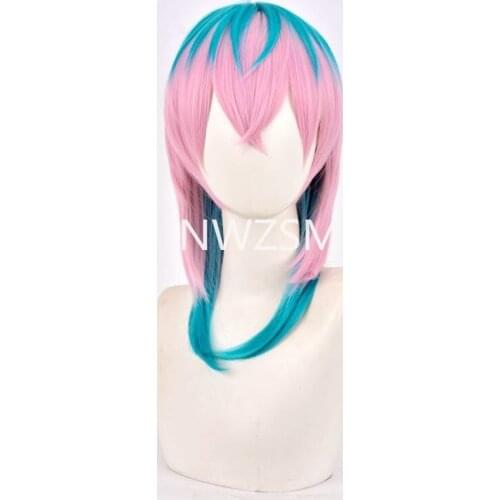 Anime Tokyo Revengers Rindo Haitani Cosplay Wig Tenjiku pink Hair Heat Resistant Synthetic Hair Wig Cap Halloween Accessories