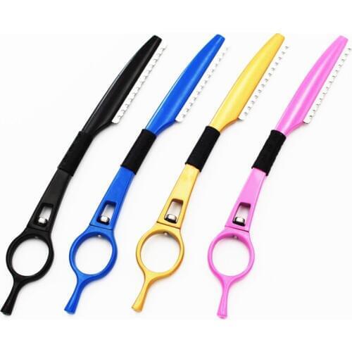 Professional japan 2 in 1 Rotate hair scissors cutting barber razor haircut thinning shears styling tools hairdressing scissors