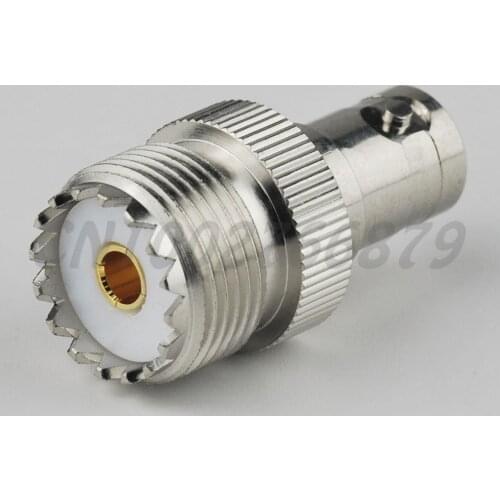 RF electrical BNC-UHF adapter BNC Female jack to UHF female jack straight