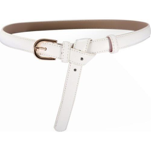 Ladies Belt Genuine Leather Belts Fashion Simple Wild Skirt Decorative Thin Waistbands Jeans Trousers Black Cowskin Women Gifts