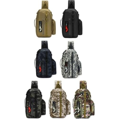 U2JB Fishing Lure Bag Multifunctional Fishing Bag Single Shoulder Lure Backpack Reel Bag Straps Fish Tackle Backpack