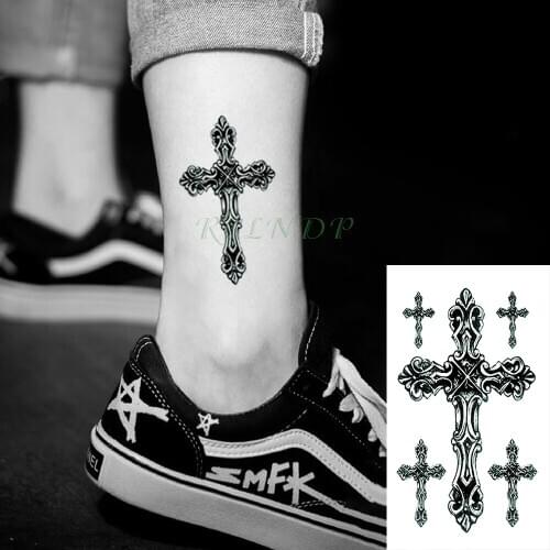 Waterproof Temporary Tattoo Sticker body art cross tatto stickers flash tatoo fake tattoos foot hand back for girl women men