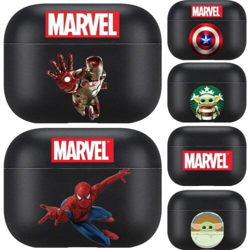 Marvel For Airpods pro 3 case Protective Bluetooth Wireless Earphone Cover for Air Pods airpod case air pod Cases black