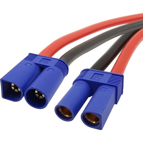 1Pair EC5 Male Female Bullet Connector EC5 Plug With 15CM 10AWG Silicone Wire Pigtail Cable