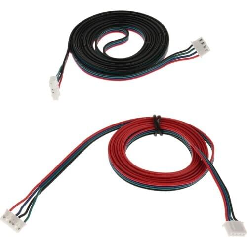 2Pcs Male Compatible Stepper Motor Cable for 3D Printer XH2.54, 1.5 Meter+2 Meter