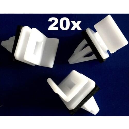 20pcs Rocker Panel Moulding Clip Retainer Fastener For Honda Acura / Universal #91513-SM4-000