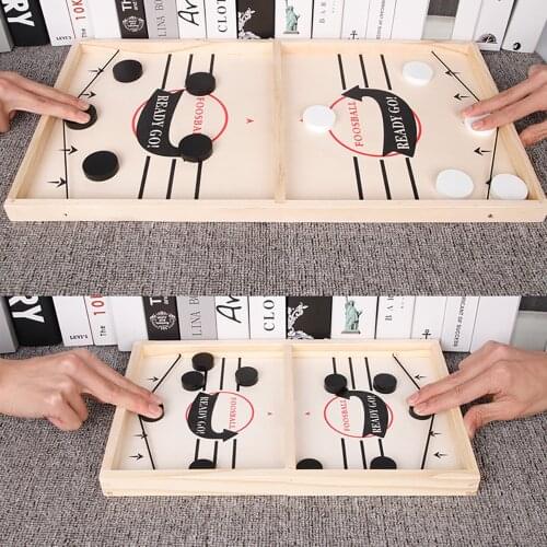 35/56CM Table Hockey Paced Sling Puck Board Games Catapult Chess Parent-child Interactive Table Toys For Children Fast Hockey