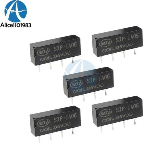5PCS Relay SIP-1A05 Reed Switch Relay DC 5V 1A for PAN CHANG Relay 4PIN New