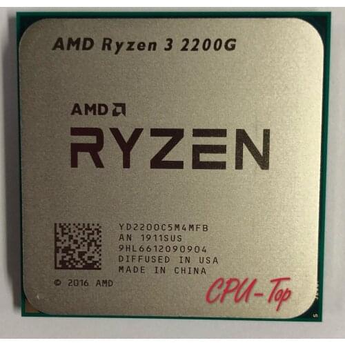 AMD Ryzen 3 2200G R3 2200G 3.5 GHz Quad-Core Quad-Thread CPU Processor YD2200C5M4MFB Socket AM4