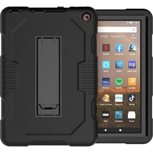 For Amazon Fire HD 8 2020 Tablet Funda Kids Safe Heavy Duty Silicone Hard Cover for Amazon Kindle Fire HD8 Plus 2020 Case +Film