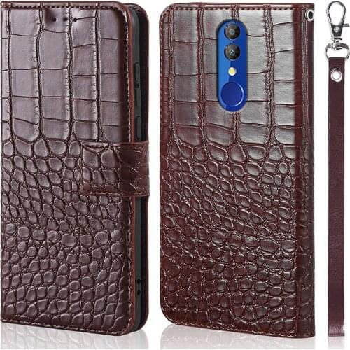 DOREXLON flip case for Alcatel 3 2019 5053Y 5053D 5053K case Crocodile texture leather cover phone case bag coque