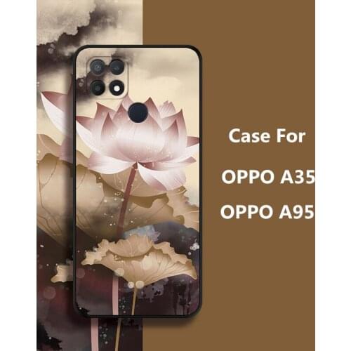 Cartoon Painting Case For OPPO A35/For OPPO A95,TPU Painted Mobile Phone Shell Lovely Color Painting Case.24 Colors