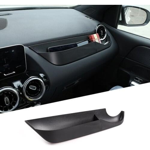 Black For Mercedes Benz B Class W247 2020 Plastic Co-pilot Dashboard Storage Box Car Accessories