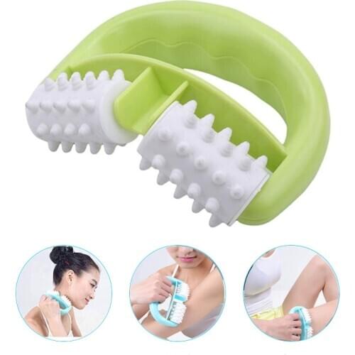 D Type Fat Control Roller Massager Cellulite Leg Abdomen Neck Buttocks Body Fast Anti Cellulite Face Lift Tool Roller Relaxation