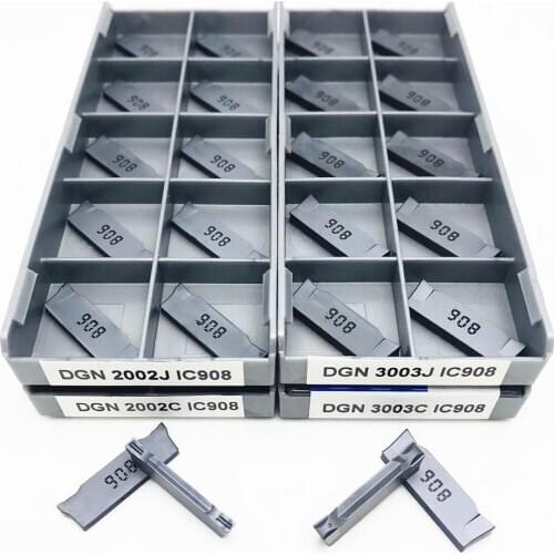DGN2002C / 2002J IC908 DGN3003J / 3003C IC908 CNC carbide inserts for grooving inserts DGN 3003J IC908 for lathe cutting tools