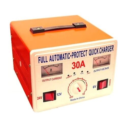 For 4-100ah dc 12v 24v or 36v 48v 30A battery charge station mini portable charger for car