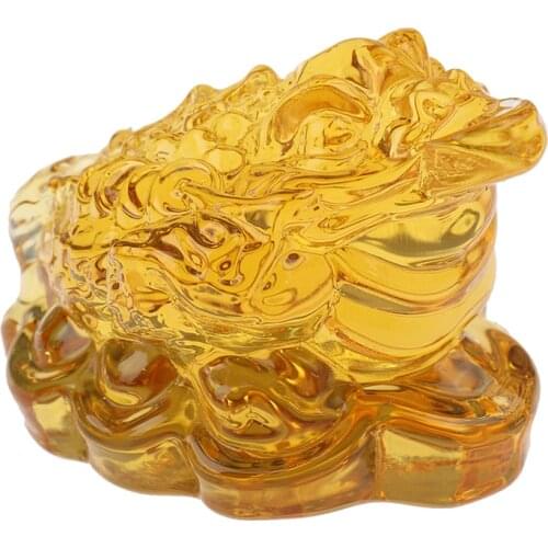 Hot! 1pc Toad Home Office Shop Business Decoration Craft Gift Chinese Fortune Frog Feng Shui Lucky Cat Money