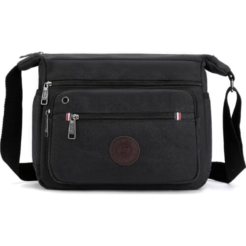 Men Canvas Crossbody Bags Travel Casual Good Qualtiy Outdoor Handbag Travel School Retro Tote Zipper Messenger Bag Shoulder Bag