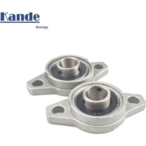 Kande Bearings 2pcs KFL006 30mm Mounted Block Cast Housing Self-aligning Pillow Bearing KFL