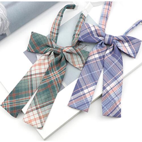 Hot Women Girls Bowtie Striped Ladies For Business Wedding Cosplay Uniform Formal Suit Shirts Accessories Bowknot Butterfly Gift