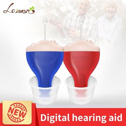 Mini Invisible Hearing Aids Invisible Wireless Digital Sound Audio Amplifier CIC Listen Adjustment Tools Low Sale Drop Shipping
