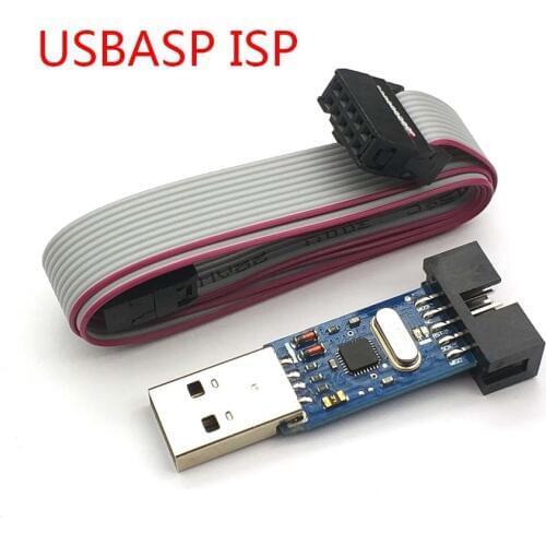 New USBASP USBISP AVR Programmer USB ATMEGA8 ATMEGA128 Support Win7 64K