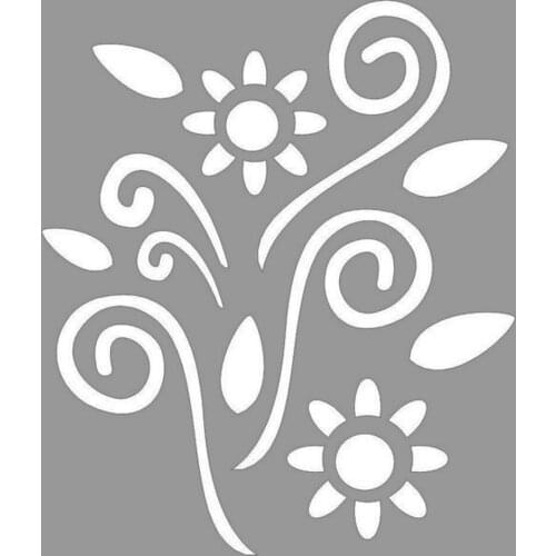 Floral Rouge Stencil Design, Painting Template 30x30 Cm, Walls, Tiles, furniture For Easy and Practical Pattern Application