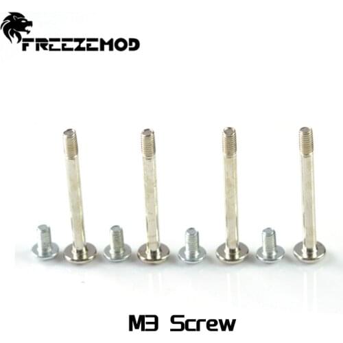 FREEZEMOD M3 Screw Metal For Install Water Cooling Fix Radiator Fan Fixing Screw PC Water Cooler Basical Screw Watercooling Tool
