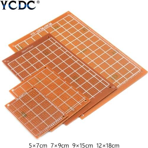10pcs/lot DIY Copper Plate Kit Electric Printed Circuit Prototype PCB Universal Board Breadboard Stripboard Test Single Sided