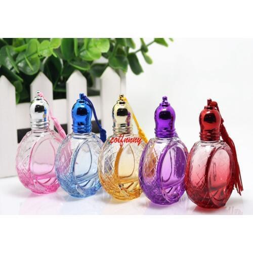100pcs/lot 10ml perfume glass vials with roll-on ball perfume roll on glass bottle empty essential oil bottles F061501