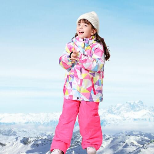 2019 High Quality Ski Jacket Childrens Brand New Children Windproof Waterproof Snowsuit Winter Girls Ski and Snowboard Jacket
