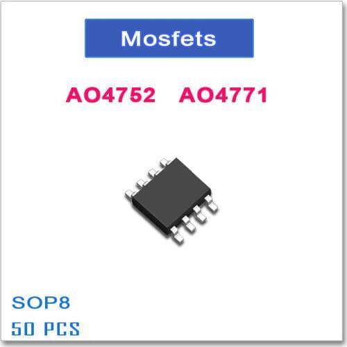 50PCS SOP8 AO4752 AO4771 N-Channel High quality 4752 4771