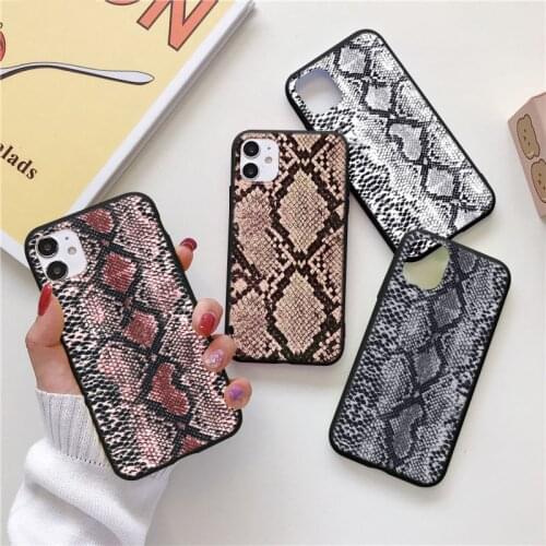 Case For Huawei Honor 10i 20i 9X 8X 8A 9A Mate 10 20 P Smart 2021 Y6 Y7 2019 P20 P40 Lite E P30 Pro Python Snake Skin TPU Cover