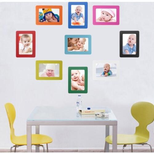 DIY Colorful Magnetic Picture Frames Fridge Refrigerator Magnet Photoframe
