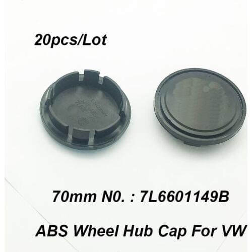 For Passat B6 B7 CC MK5 MK6 Tiguan 20pcs 70mm 7cm 7L6601149B Car Accessory Wheel Hubcap Emblem Wheel Rim Center Cap