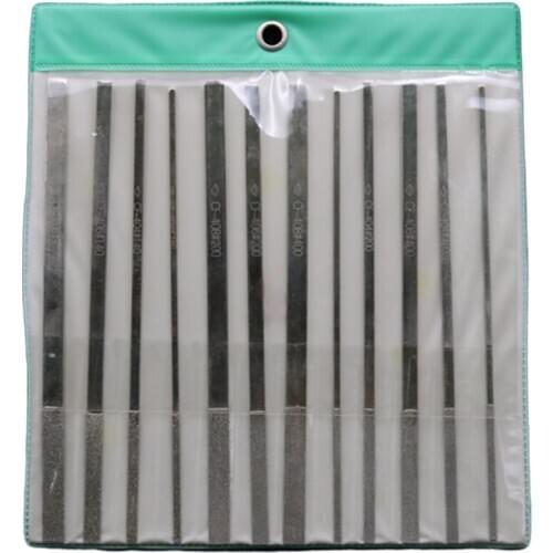 Needle File for 12 Pieces of 180mm Taper Diamond File CF-400 Die Sinker