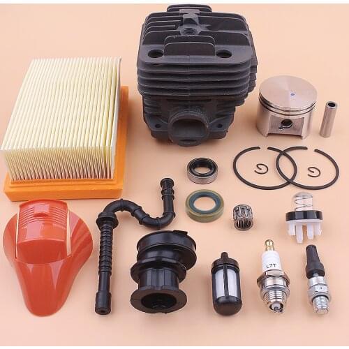 49mm Cylinder Piston Kit For Stihl TS400 TS 400 Intake Manifold Air Filter Cleaner Set Decompression Valve Cut Off Saw